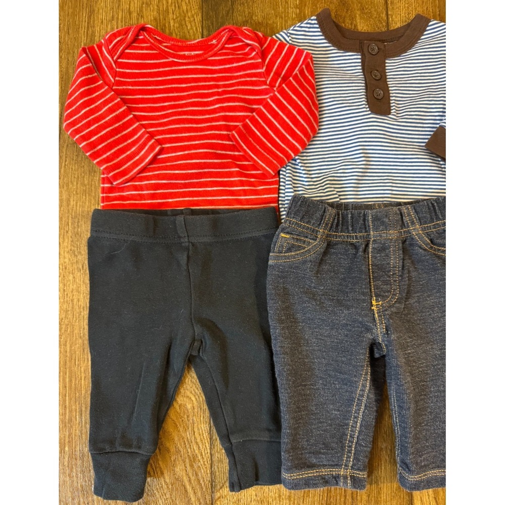 Baby Boy 3 Months Outfits Lot Jeans Pants Bodysuits Shirts‎ Clothes Bodysuits - Picture 2 of 13